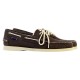 Mocassin Basse Cuir Sebago Portland 10OZ Washed Canvas