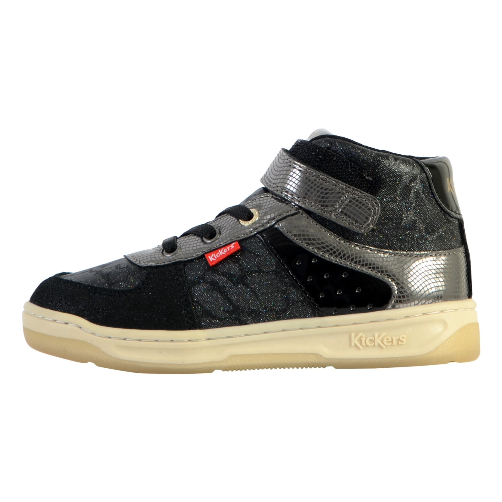Basket Montante Cuir Kickers Enfant Kickalien