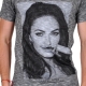 Tee Shirt Eleven Paris MF Ts Megan Fox Gris Cotton Vintage
