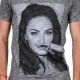 Tee Shirt Eleven Paris MF Ts Megan Fox Gris Cotton Vintage