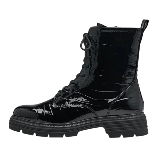 Bottines Femme Tamaris Comfort Avec Lacets Et Stretch - Confort Optimal, Semelle Amovible