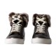 Basket Montante Fourure Cuir Les Tropeziennes Roadster