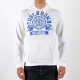 Sweat Capuche Be And Be Touchdown Blanc Bic