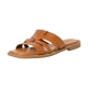 Sandales Plate Cuir Tamaris