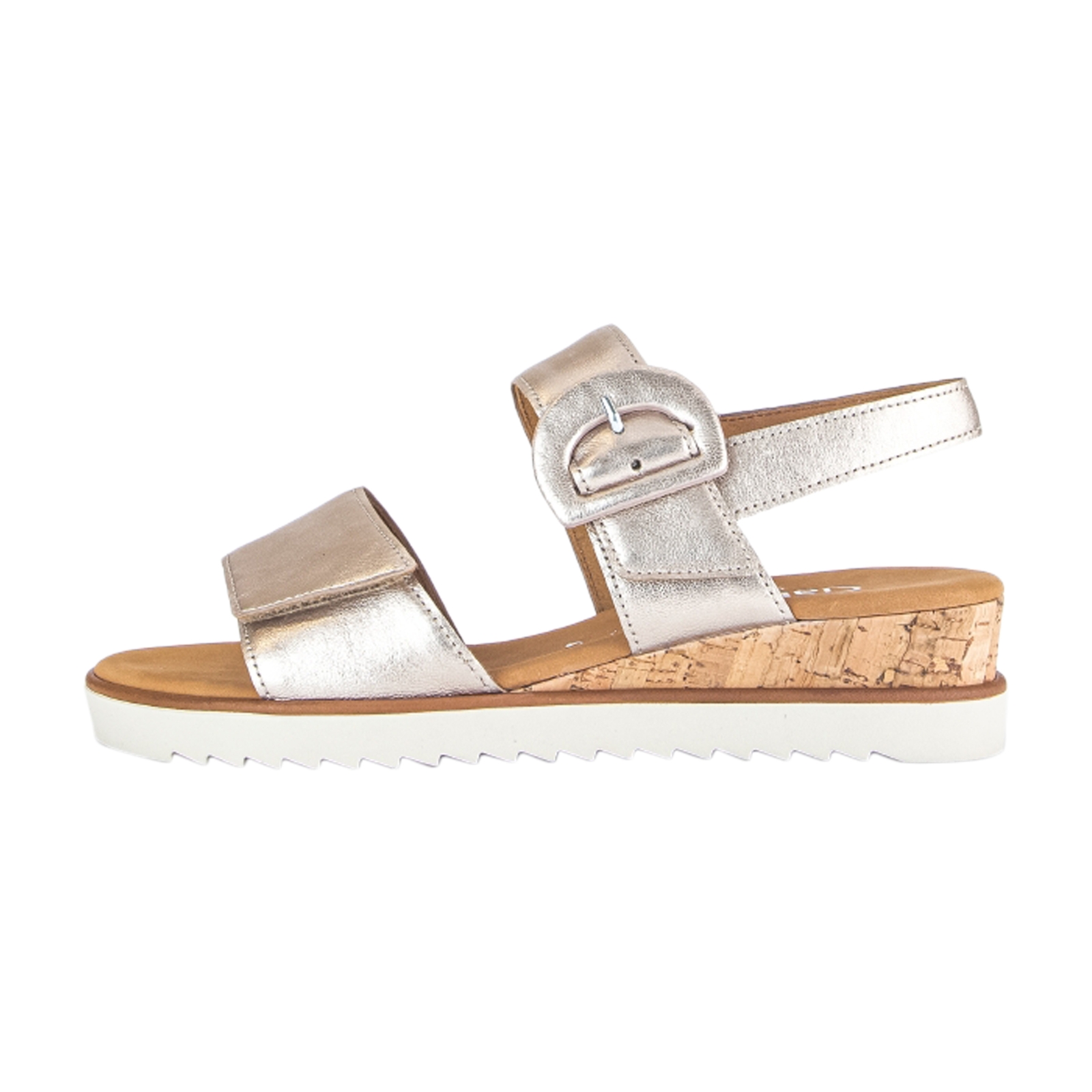 Sandale Plate Cuir Gabor Satin Met