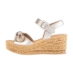 Sandale Compensé Cuir Gabor Satin Met