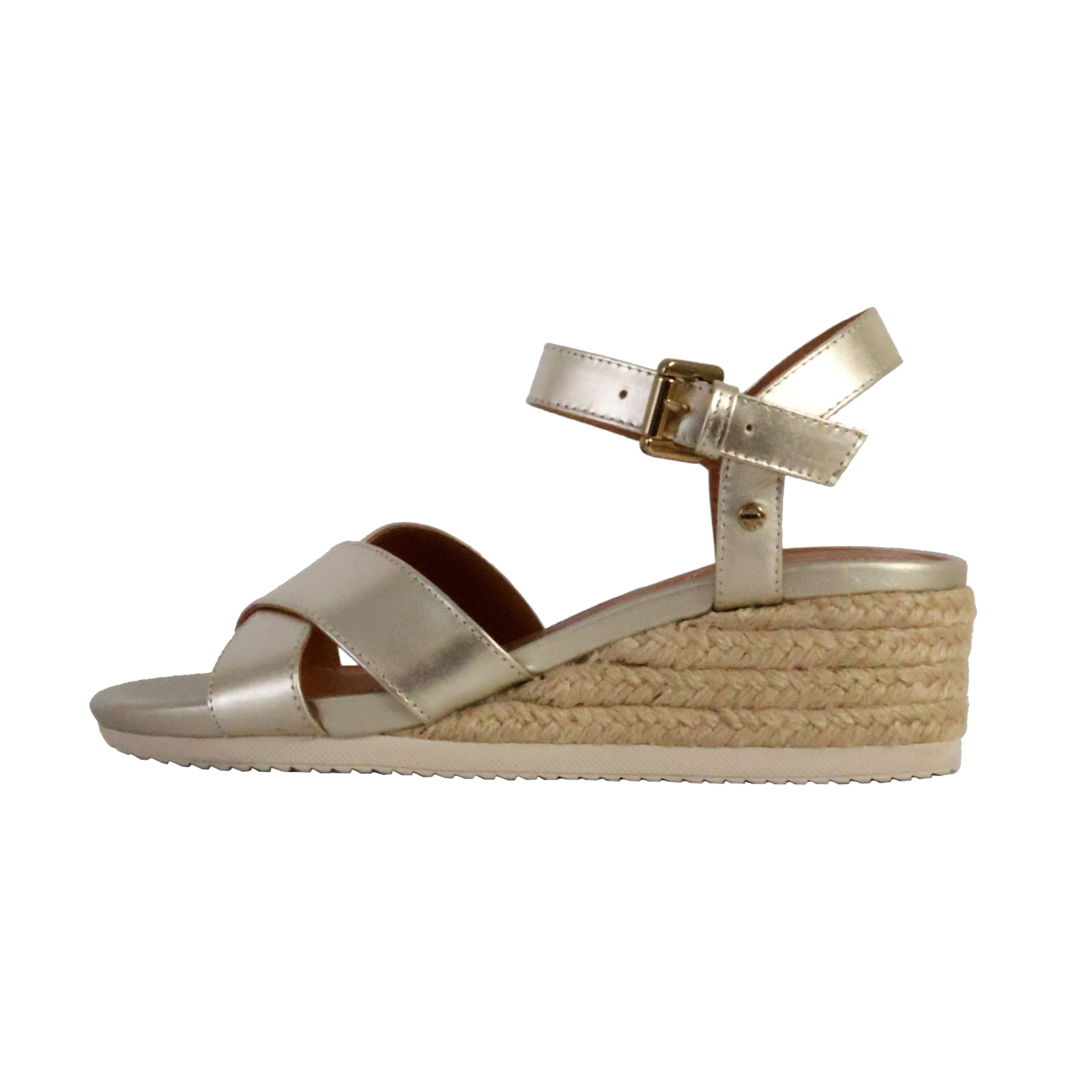 Sandales Compensées Cuir Geox Ischia Corda