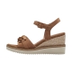 Sandale Compensé Cuir Tamaris