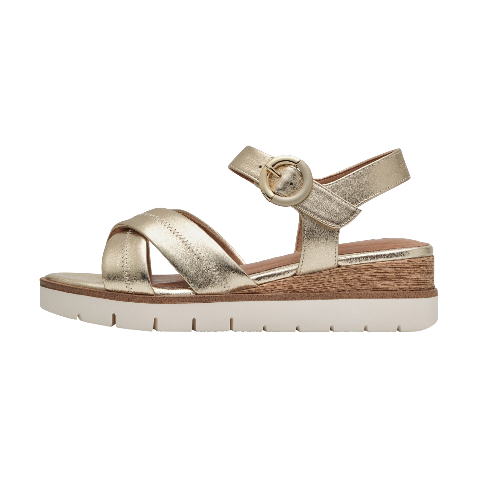 Sandale Compensé Cuir Tamaris