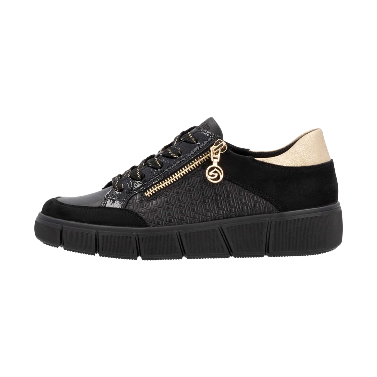 Basket Basse Cuir Remonte Microstretch