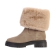 Boot Cuir Geox Iridea Suede Synt.Fur
