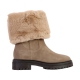Boot Cuir Geox Iridea Suede Synt.Fur