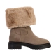 Bottine Cuir Geox Iridea Suede Synth Fur