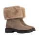 Bottine Cuir Geox Iridea Suede Synth Fur