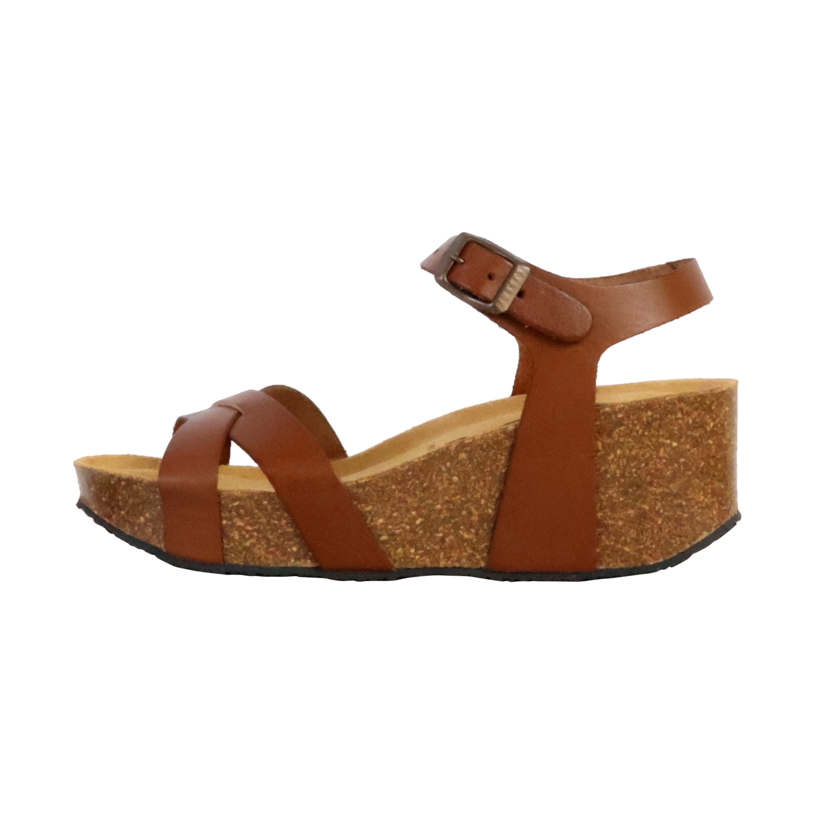 Sandale Compensée Cuir Plakton So Final