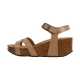 Sandale Compensée Cuir Plakton So Final
