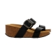 Mules Compensée Cuir Plakton So Rock