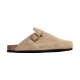 Mules Plate Cuir Natural World