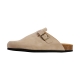 Mules Plate Cuir Natural World