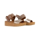 Sandales Compensées Cuir Gabor Satin Met