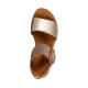 Sandales Compensées Cuir Gabor Satin Met