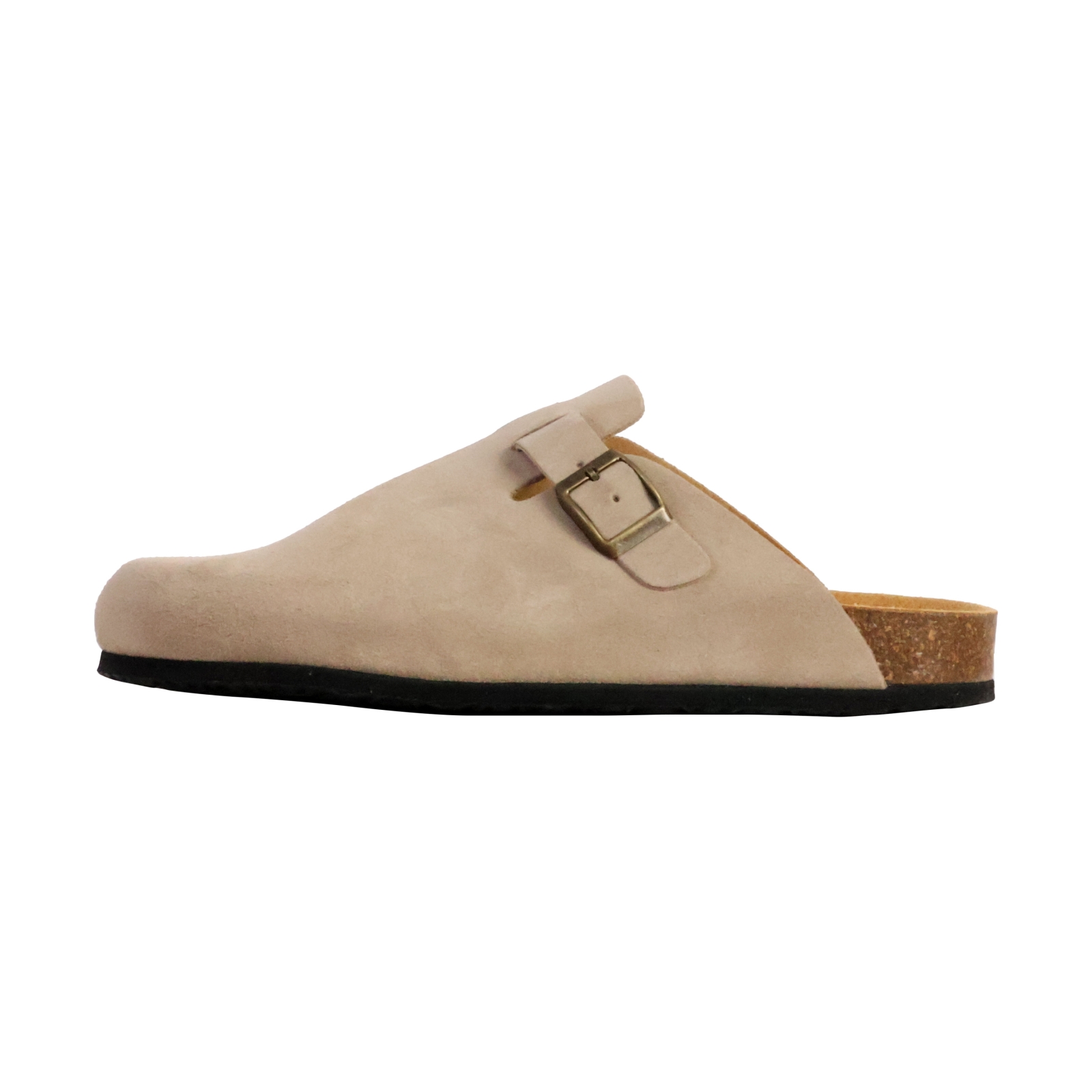 Mules Plate Cuir Natural World