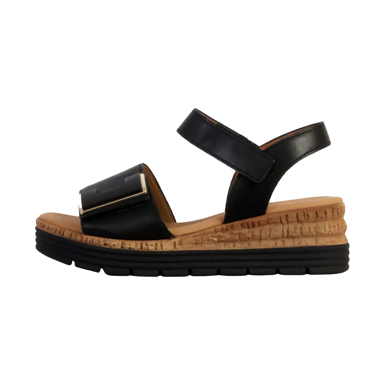 Sandales Compensées Cuir Gabor Foulardcalf