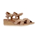 Sandales Compensées Cuir Geox Ischia Corda