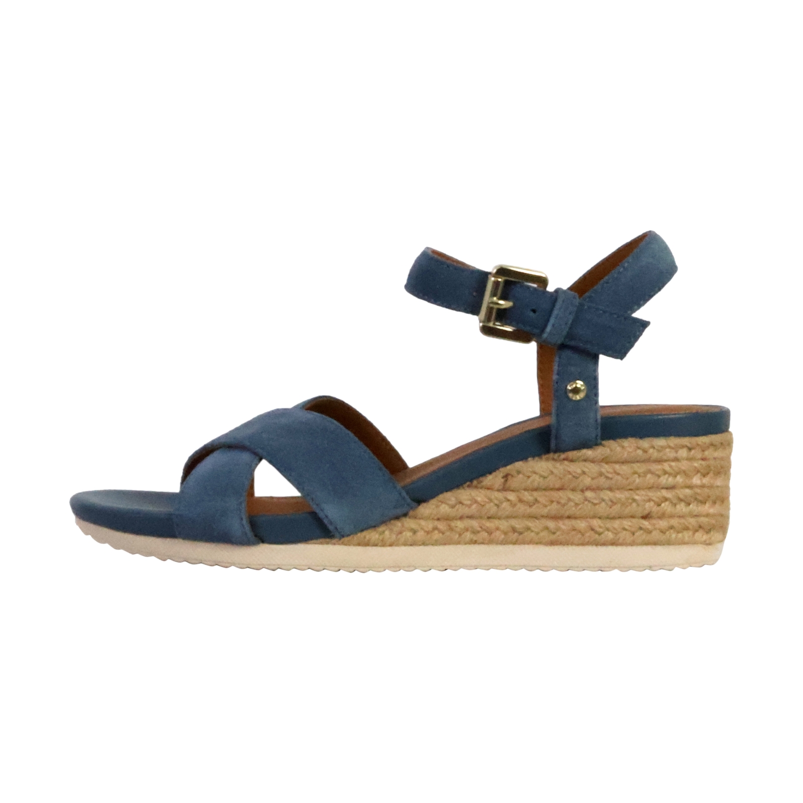 Sandales Compensées Cuir Geox Ischia Corda