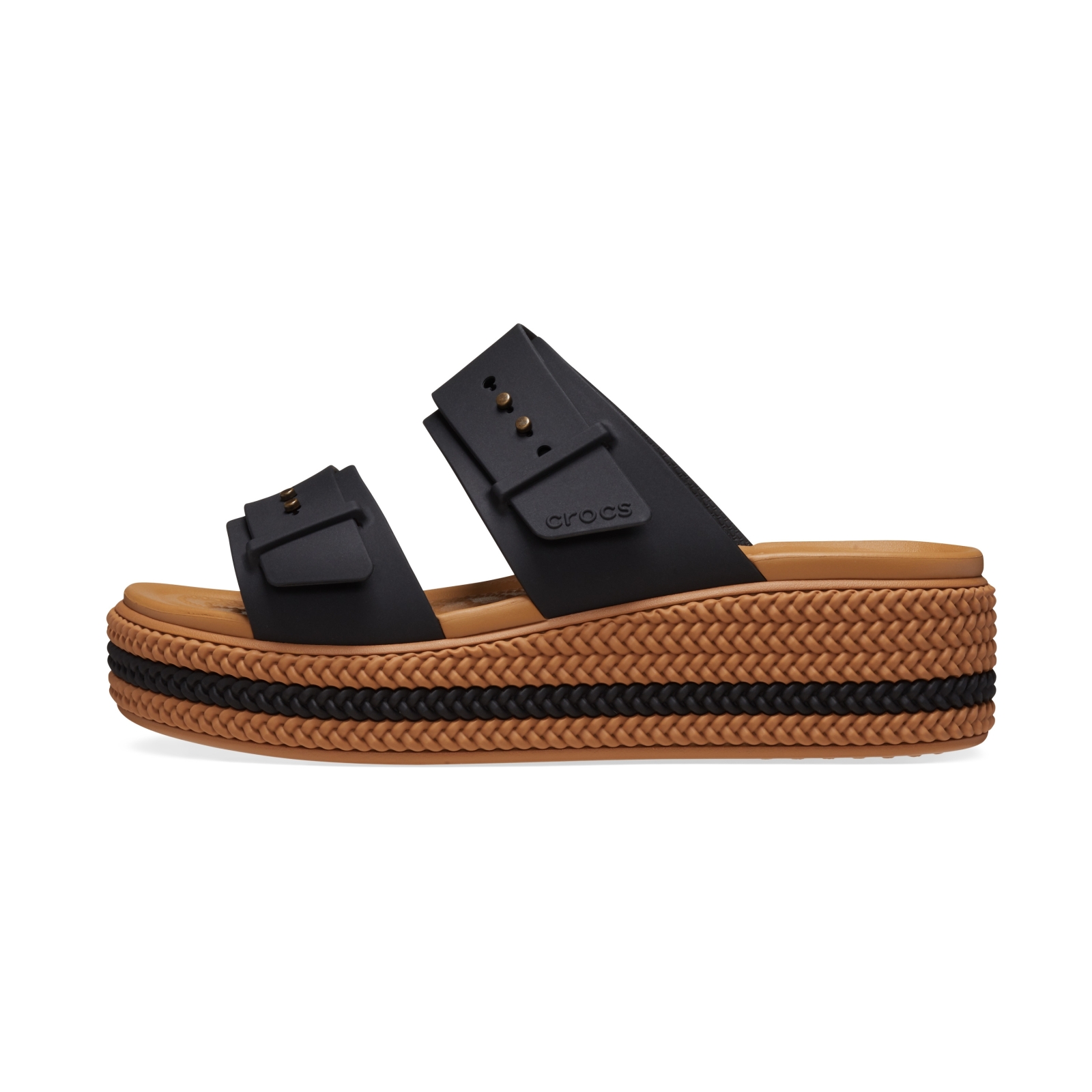Sandales à Enfiler Crocs Brooklyn Woven Buckle
