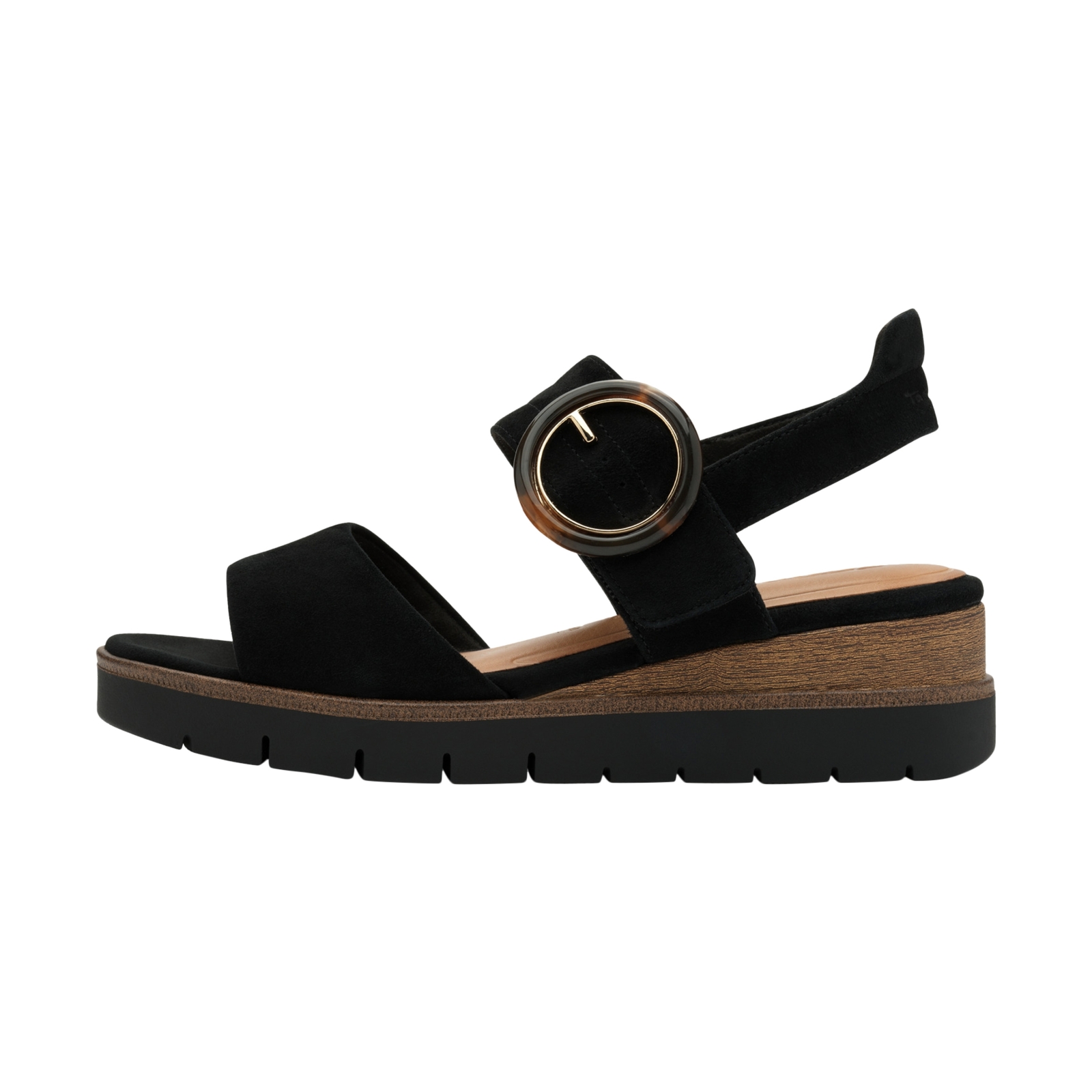 Sandales Compensé Cuir Tamaris