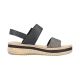 Sandales Compensés Cuir Rieker Rimo