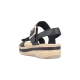 Sandales Compensés Cuir Rieker Rimo