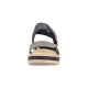 Sandales Compensés Cuir Rieker Rimo