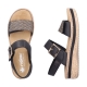 Sandales Compensés Cuir Rieker Rimo