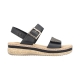 Sandales Compensés Cuir Rieker Rimo