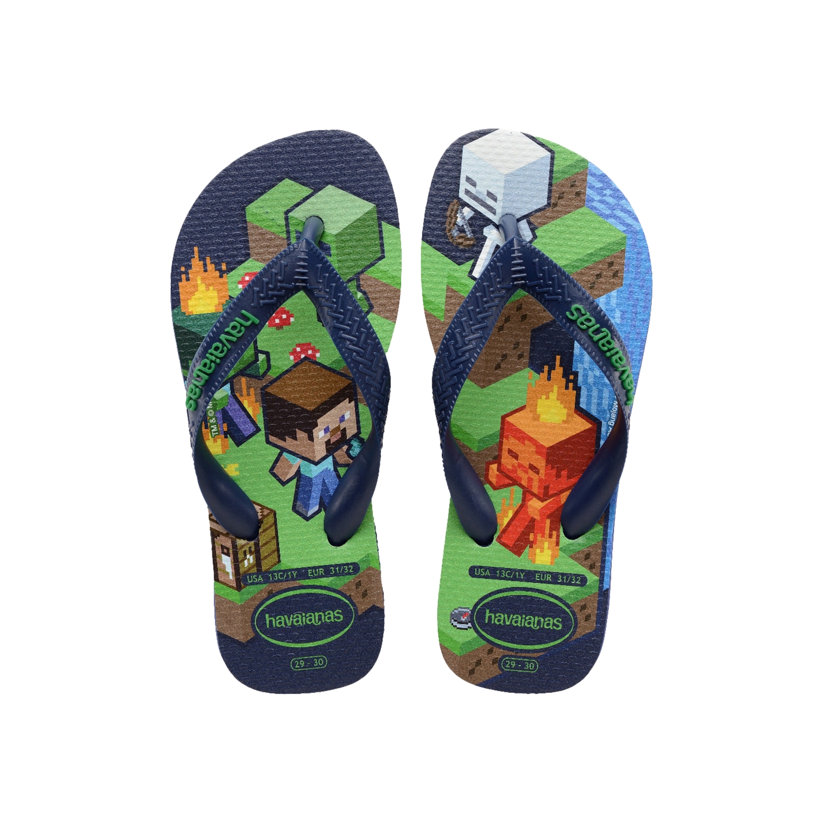 Tong Enfant à Enfiler Havaianas Minecraft