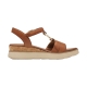 Sandales Compensé Cuir Tamaris
