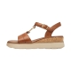 Sandales Compensé Cuir Tamaris