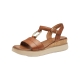 Sandales Compensé Cuir Tamaris