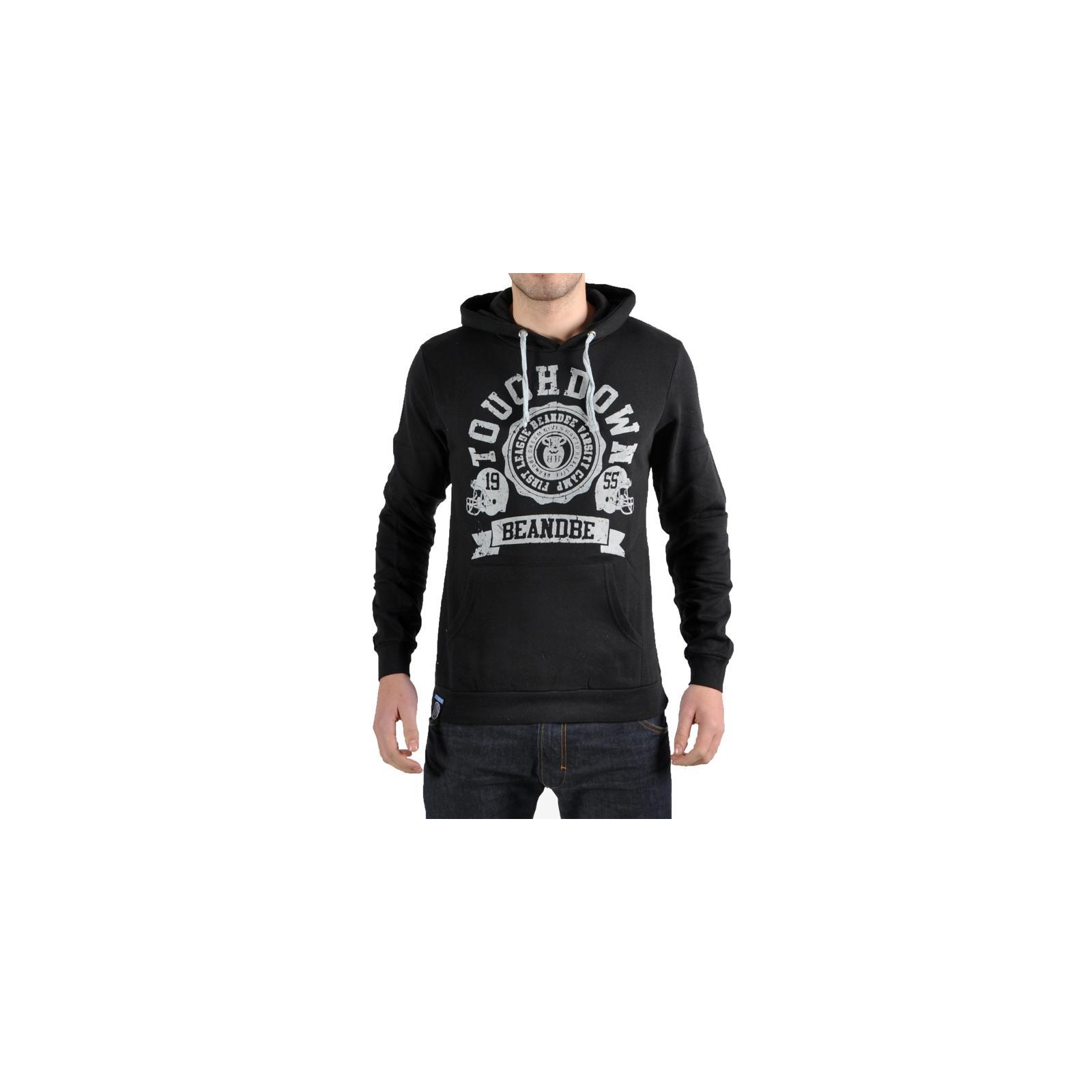 Sweat Capuche Be And Be Touchdown Noir / Gris Flock