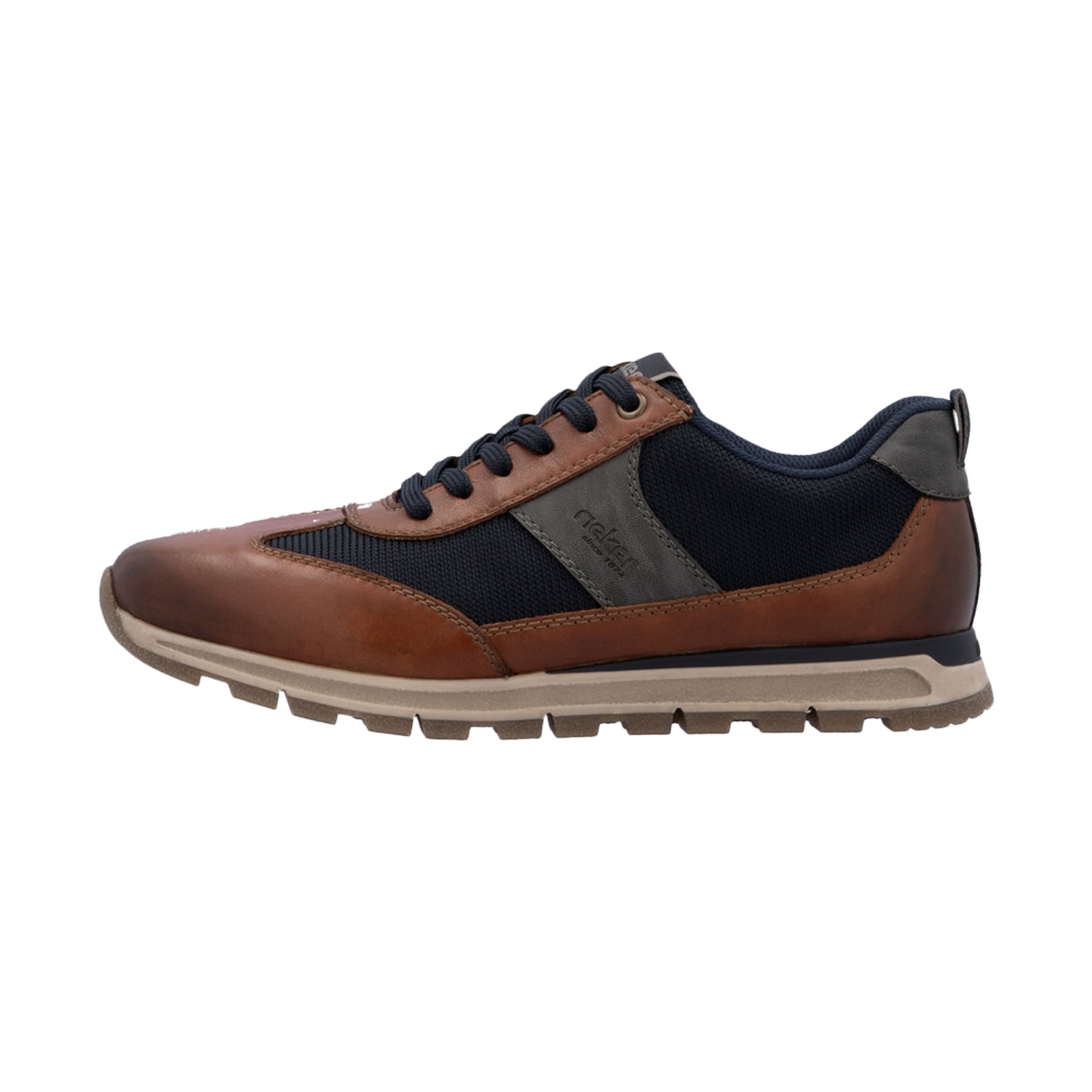 Basket Basse A Lacets Cuir Rieker Tiva