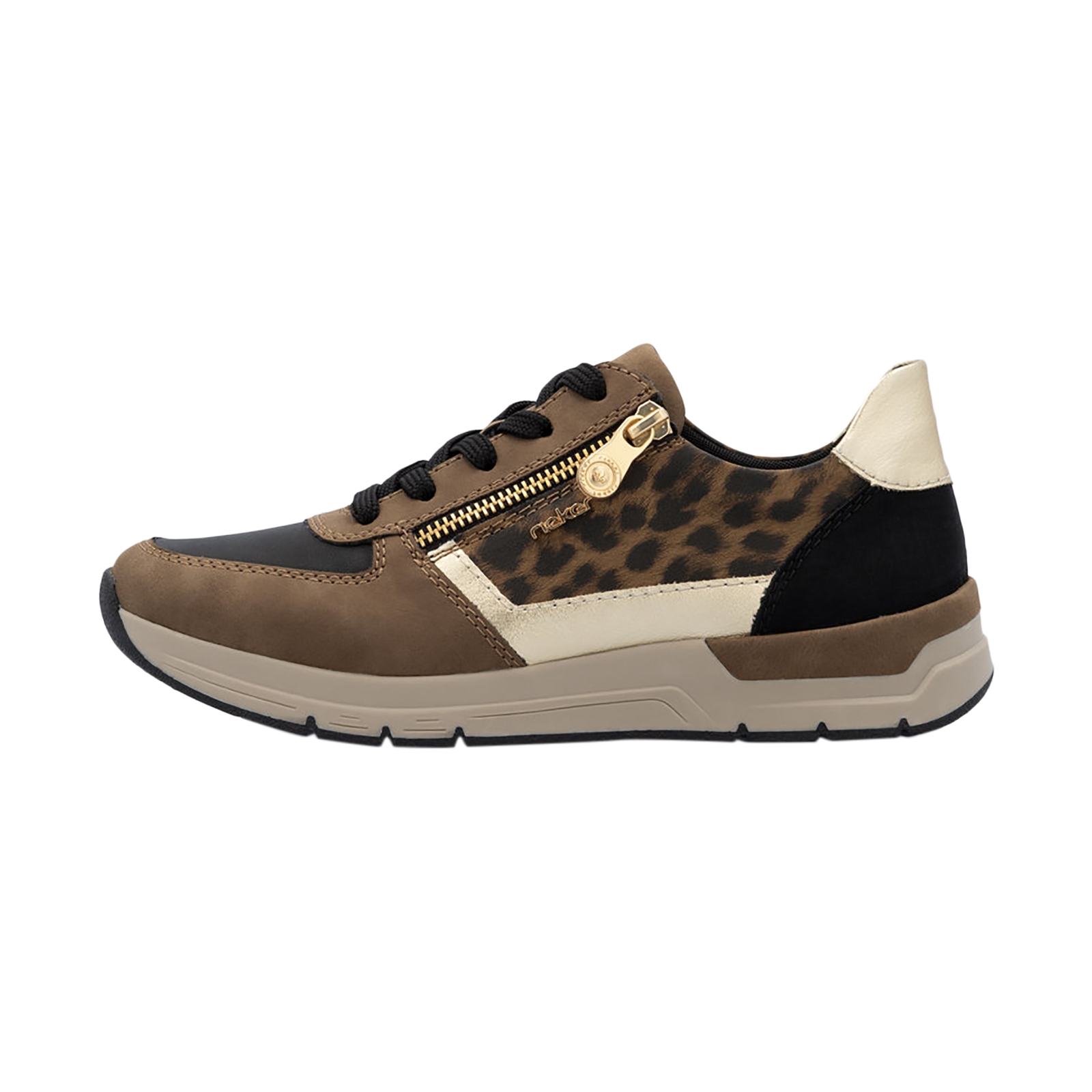 Basket Basse à Lacets Et Zip Rieker Leo
