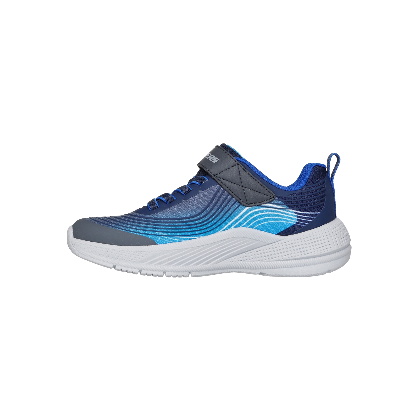 Basket Basse à Lacets Et Scratch Skechers Enfant Microspec Advence
