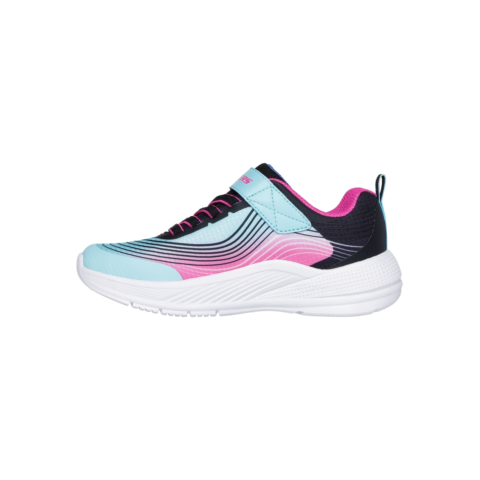 Basket Basse à Lacets Et Scratch Skechers Enfant Microspec Advence