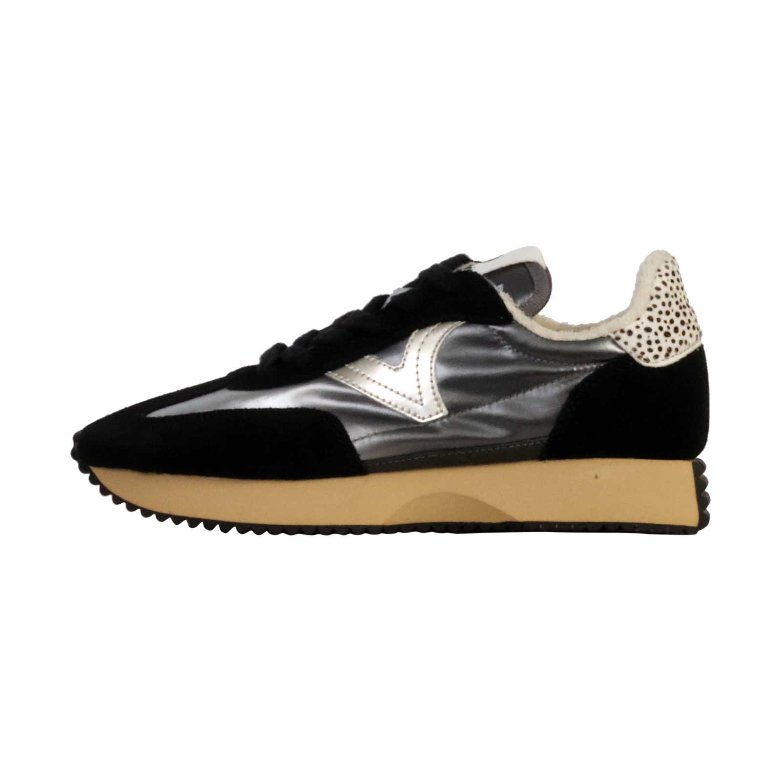 Basket Cuir Victoria Cosmos Nylon Métal