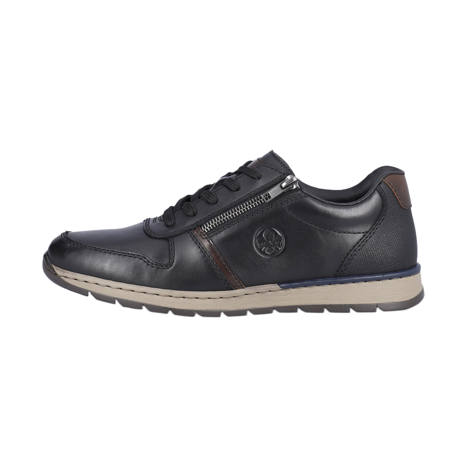 Basket Basse à Lacets Et Zip Rieker
