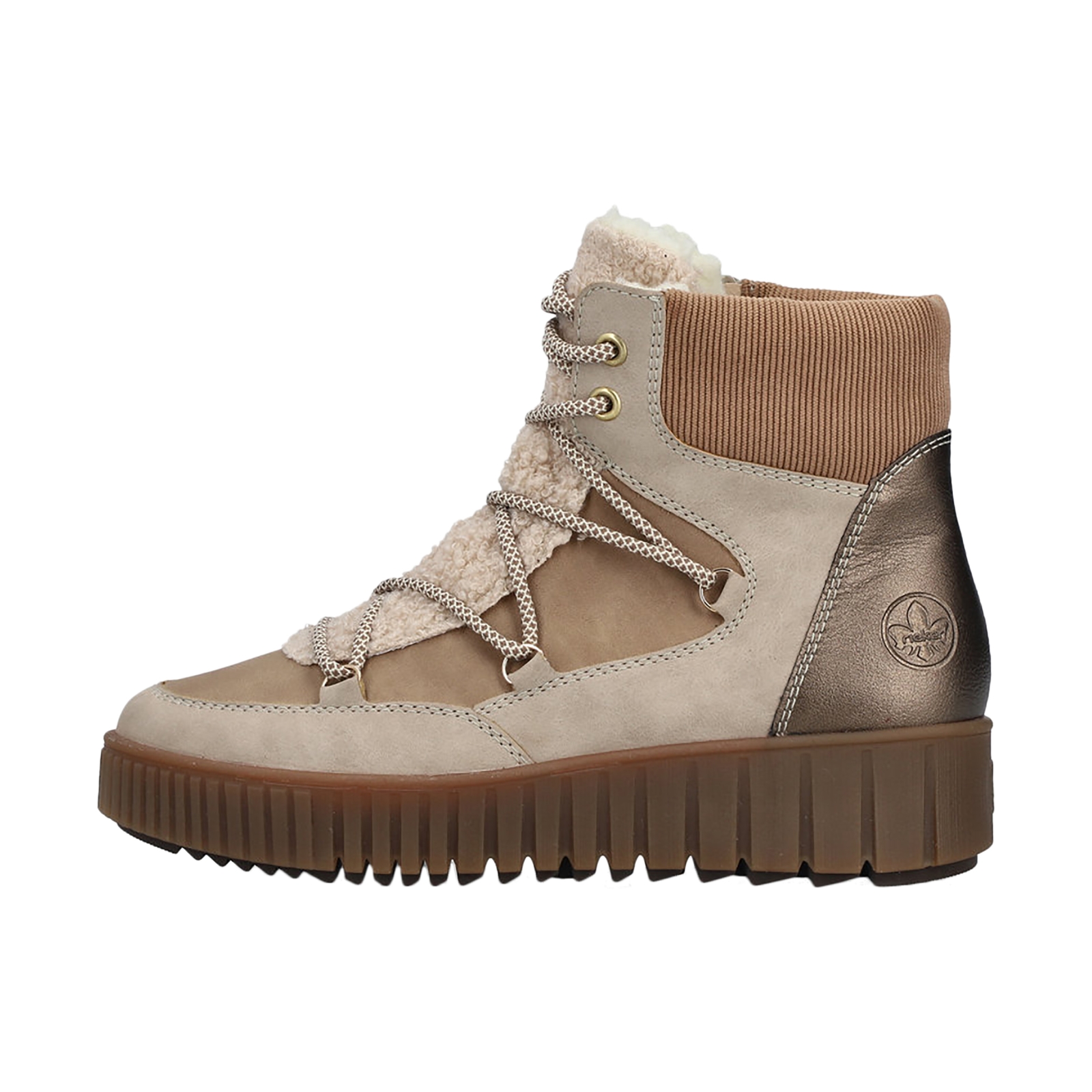 Basket Montante Cuir Rieker Cuddly
