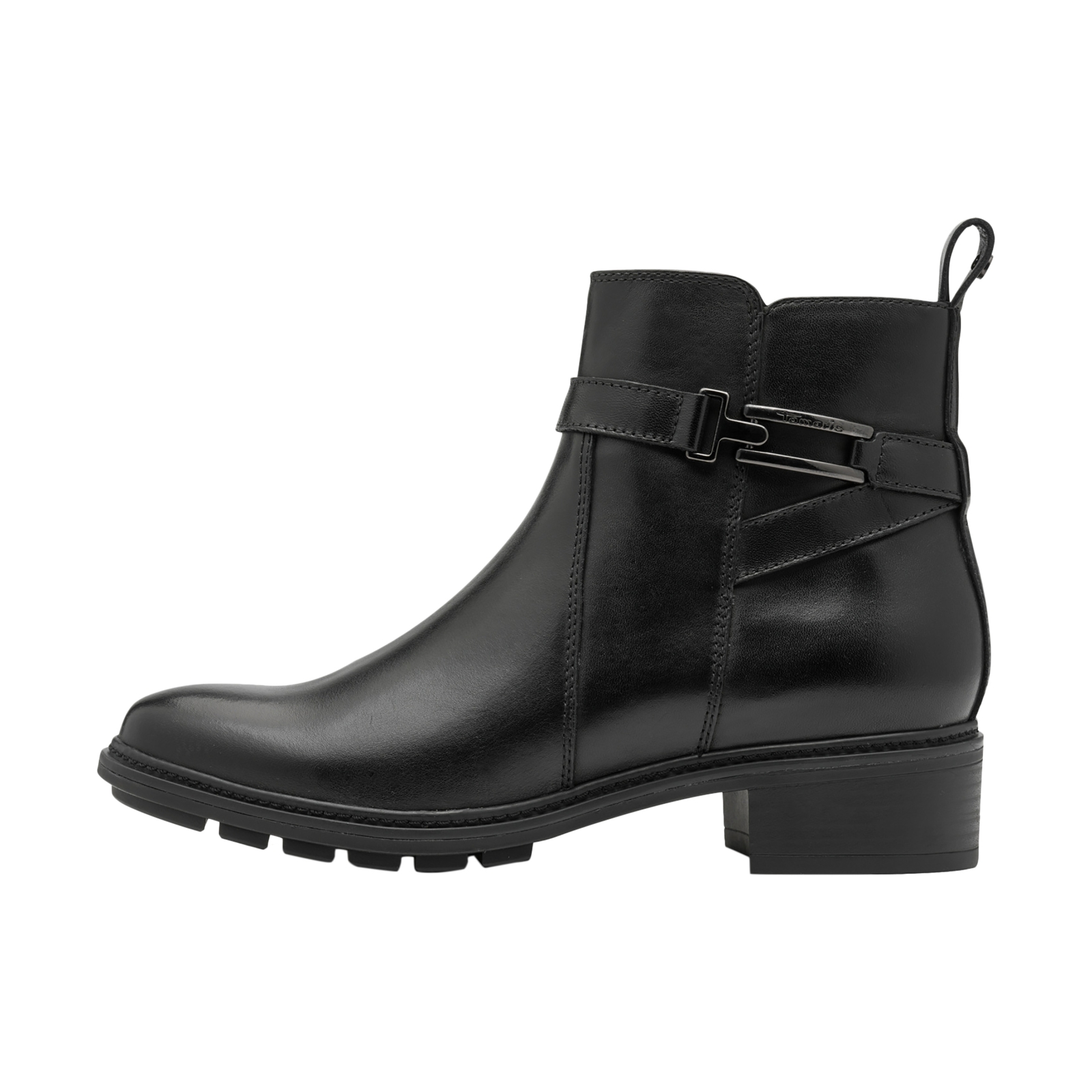 Bottine à Talon Cuir Tamaris