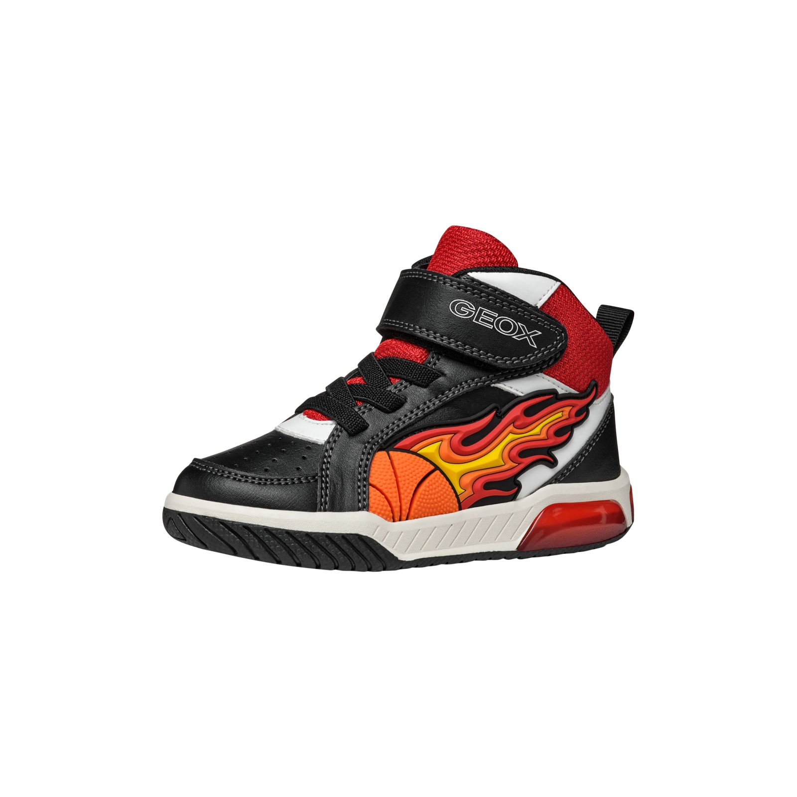 Basket Montante à Lacets Geox Junior Inek Boy Geobuck+Text